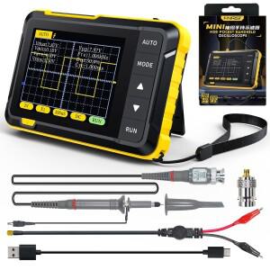 FNIRSI DSO152 2.8 TFT 디지털 오실로스코프, 2.5MSs 높은 샘플링 속도, 200KHz 대역폭, 트리거 기능 자동