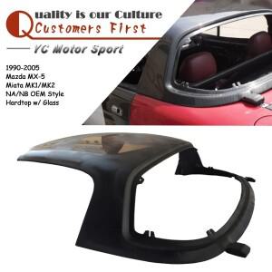 자동차 액세서리 FRP 섬유 유리 OEM 스타일 하드탑 1990-2005 MX-5 미아타 MK1 MK2 NA NB (플렉시글라스 포