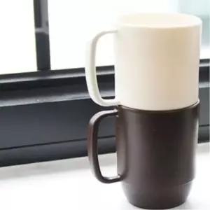 간단한 디자인 전자레인지 머그컵 주방 인테리어 소품 브라운