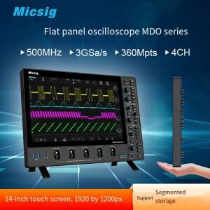 Micsig 오실로스코프 MDO 시리즈 MDO500435042504 500350250MHz 샘플링 속도 3GSas 메모리 깊이 360Mpts 4C
