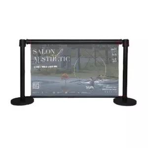 광고 전시행사용 차단봉 반투명 극장 펜스 스크린 자바라 야외 스탠드 가드