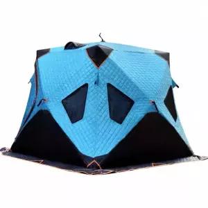 겨울용 빙어낚시 육각 텐트 방수 누빔 방한용 원터치