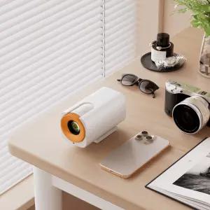 미니 프로젝터 캠핑용 화이트 미러링 소형 홈시네마 캠핑 전자 디코딩 야외
