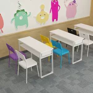 수강생 학원 테이블 폴딩 책걸상 학생 일체형 교육장 교습소 학교 접이식 일체형책상 세미나