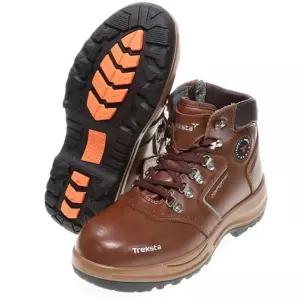 보따리D 트렉스타 안전화 초경량화 건설화 현장화 공장신발 BROWN 6in