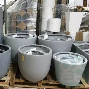 위랜드 단지 화분 D55 55x53cm 네추럴시멘트 개업축하화분