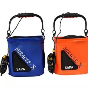 낚시용 미끼통 생활낚시 낚시통 사각 접이식 미끼통 용품 살림망 물고기 다용도 생수통 휴대용 야외용 버킷