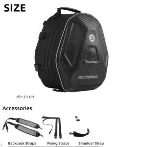 오토바이 리어백 탑 수납 숄더백 스쿠터 방수 백스터