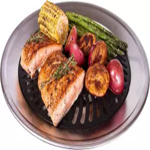 주방 + 가정용 스토브 탑 무연 그릴 실내 바비큐 이중 코팅 논스틱 표면 스테인리스 스틸