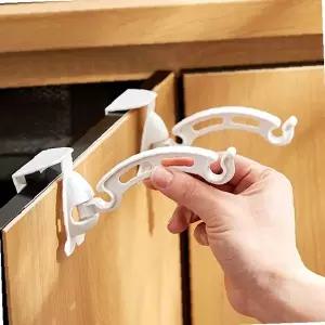 주방 비닐봉투 걸이 싱크대 문짝 쓰레기봉투 거치대 정리용품 수납 후크 홀더