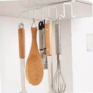 주방 도구 걸이 후크 8구 싱크대 수납 찬장 선반 컵 걸이 캠핑 카라반 정리