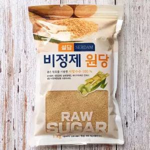 설담 비정제원당 5KG(1KGx5개) 갈색 가정용 베이커리 발효 청 설탕대용 사탕수수100%