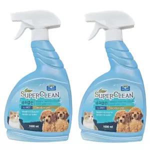 벨버드 슈퍼클린 강아지 탈취제 고양이 탈취제 1000ml X 2개