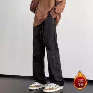 원더우면 팬츠 남성용 캐주얼 일자 봄가을 바람막이 방수 낙하산병 OPH3