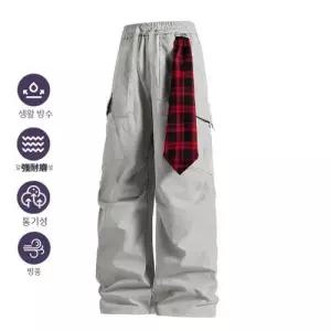 원더우면 팬츠 남성용 캐주얼 가을 빅 숄 탈부착 포켓 OPH3