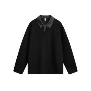 원더우면 남성용 캐주얼 가을 투피스 셔츠 가짜 후드 빅사이즈 넥 OPH3