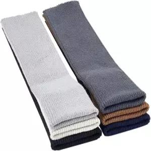 BENECREAT 6가지 색상 니트 커프 소매 리브링 원단 15.7x2.75인치 튜브형 리브 교체 허리밴드 다리 팔 착용