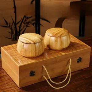 휴대용바둑판 세트 바둑알 게임 기원 보드 장기 고급 오목판 원목 나무