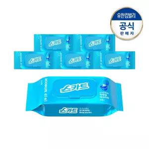 스카트 변기에 버리는 화장실 청소티슈 40매X6팩