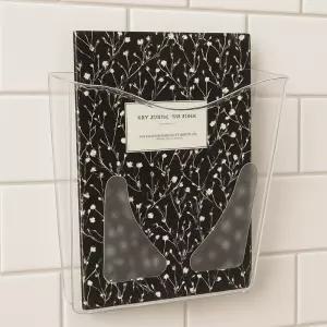 플러스아크릴 매거진랙 화장실 책꽂이 잡지 전단지 신문 꽂이 브로셔 팜플렛 홍보물 거치대 KA6101