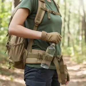 물병홀더 등산 배낭 벨트 고리 스트랩 낚시 캠핑 나일론 벨크로 탈부착
