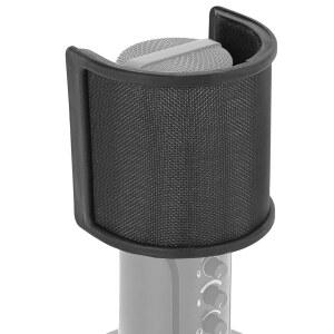 [미국배송] 크리에이터용 지크리아 마이크 메탈 팝 필터 메시 및 폼 필터가 있는 윈드스크린 커버 피파인 K669B K683A MXL 770 오디오 테크니카 AT2020(사이즈 S)과 호환되는 안티팝 마스크