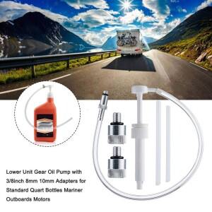 하부 유닛 기어 오일 펌프, 38 인치 금속 회전 헤드, 표준 쿼트 병, 대부분의 해양 보트 선외 모터용