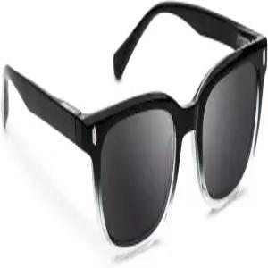 여성용 에파부오스 독서 선글라스 오버사이즈 렌즈 블루 라이트 차단 사각형 태양 리더기 스프링 힌지