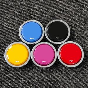 고품질 금속 알루미늄 혼 버튼 캡 레이싱 카 스티어링 휠 센터 푸시 커버