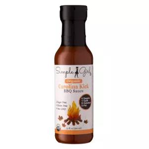 심플 걸 캐롤라이나 스타일 바비큐 소스 - 저칼로리 무설탕 친화적 텐 프리 무지방 MSG 12온스 병(1팩)