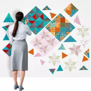 버예 1개 퀼트 디자인 벽 원단 72인치 x 60인치 퀼팅 재봉 용품용 플란넬 없음 공예 바느질 디스플레이