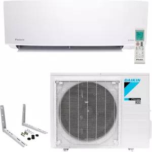 다이킨 9000 BTU 18 SEER2 엔트라 R32 시리즈 무덕트 미니 분할 히트 펌프 시스템 벽 장착 브래킷230V 흰색