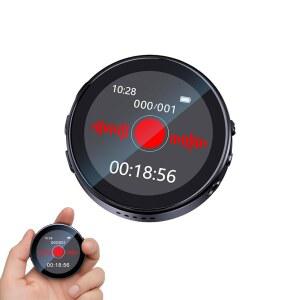 [미국배송] 128GB AI 소음 감소 음성 인식 레코더 재생 및 비밀번호 관리 지원 휴대용 녹음 장치 예약 회의/강의/교실에 이상적 MP3 플레이어