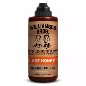 윌리엄슨 브라더스 ？ 핫 허니 서던 바비큐 소스 달콤하고 매콤하며 텐 프리 고과당 옥수수 시럽 없음