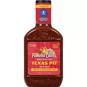 유명한 데이브 - 1개 텍사스 핏 바비큐 소스(19온스)