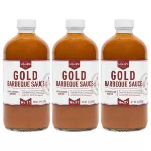 릴리 Q - 골드 바비큐 소스 고메 캐롤라이나 사우스 머스타드를 곁들인 톡 쏘는 프리미엄 재료 텐 프리