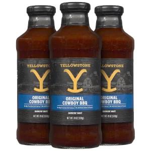 G 휴즈 옐로스톤 카우보이 오리지널 바비큐 소스 19온스 3팩