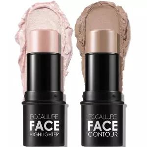 포칼루어 미네랄 크림 컨투어 스틱 2종 모이스처라이즈 형광펜 및 브론저 펜 논스틱 페이스 브라이트닝