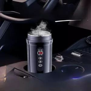 자동차 전기포트 보온병 급속 주전자 텀블러 충전식 커피포트 여행용 화물차 클래식블랙 전기