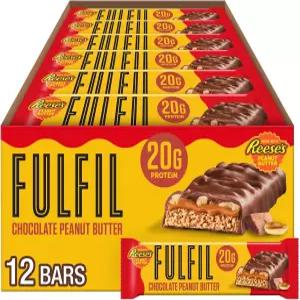 리즈의 땅콩버터 텐 프리 20g 단백질 팬트리 스테이플 12캔으로 만든 초콜릿 맛 바를 완성하세요