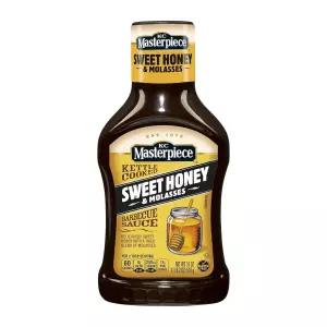 KC 마스터피스 스위트 허니 당밀 바비큐 소스 (2팩) 18온스 병