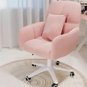 높이조절 화장대 스툴 패브릭 파우더룸 의자 양털 원형 인테리어 안방 북유럽 벨벳 화이트