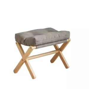 발쿠션 실버그레이 풋스툴 사무실 아래 책상 의자발받침대