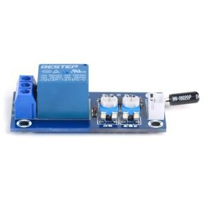 DC 12V 릴레이 스위치 모듈 DIY 알람 시스템 조정 가능 진동 지연 시간 센서 트리거 보드