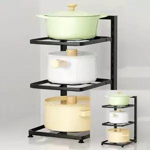 후라이팬받침대 그릇 냄비 후라이팬 정리대 주방수납가구 냄비보관대