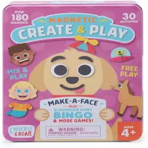 Chuckle Roar - Magnetic Create Play 드레스업 플레이 온 더 고 펀 저장용 주석 4세 이상