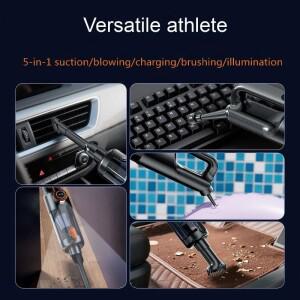 차량용 무선 진공청소기 17000Pa 흡입력 휴대용 5-in-1 에어 블로워/인플레이터/펌프/컴프레서