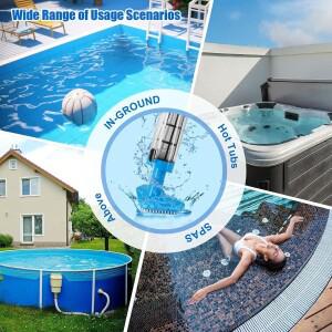 3in 1 무선 핸드헬드 수영장 청소기 충전식 스파 온수 욕조 소형 모래 및 잔해물에 적합