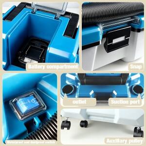 전기 여신 브러시리스 15KPA 진공 청소기 무선 핸드헬드 및 먼지 제거 마키타 18V 배터리 핀용