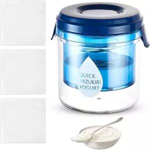 뱅붐 플라스틱 요거트 스트레이너 450ML 소형 메이커 3개의 미세 메쉬 백 치즈 밀크 요리 가정용 배수